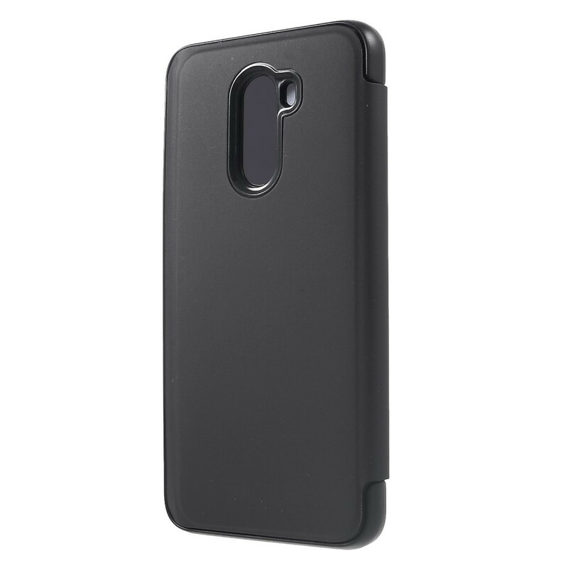 Flip Cover Xiaomi Pocophone F1 effetto specchio e pelle