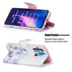 Xiaomi Redmi Note 8 Custodia dipinta con fiori e farfalle