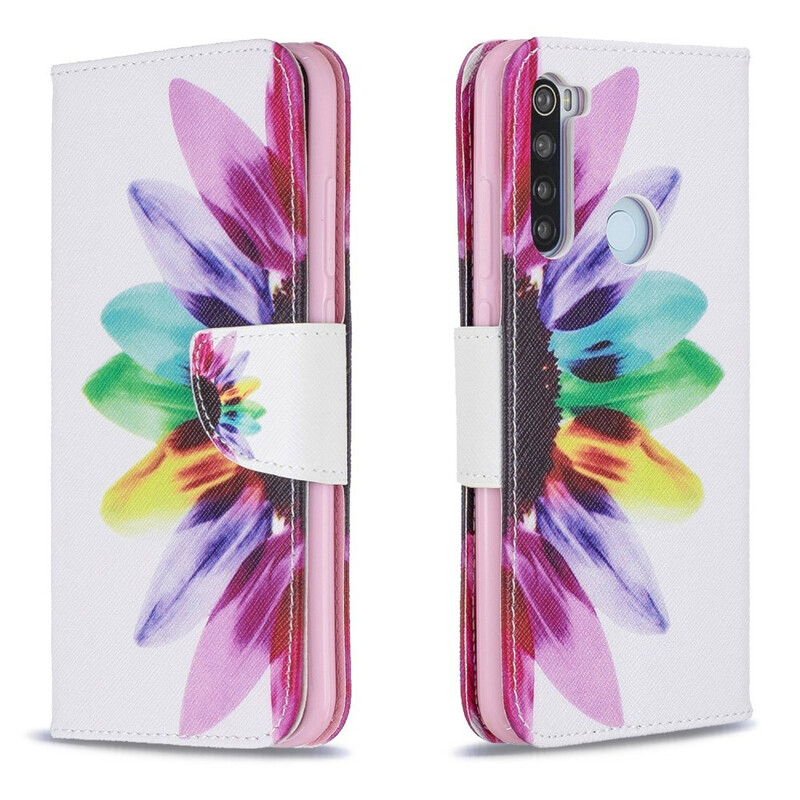 Xiaomi Redmi Note 8 Custodia con fiori acquerellati