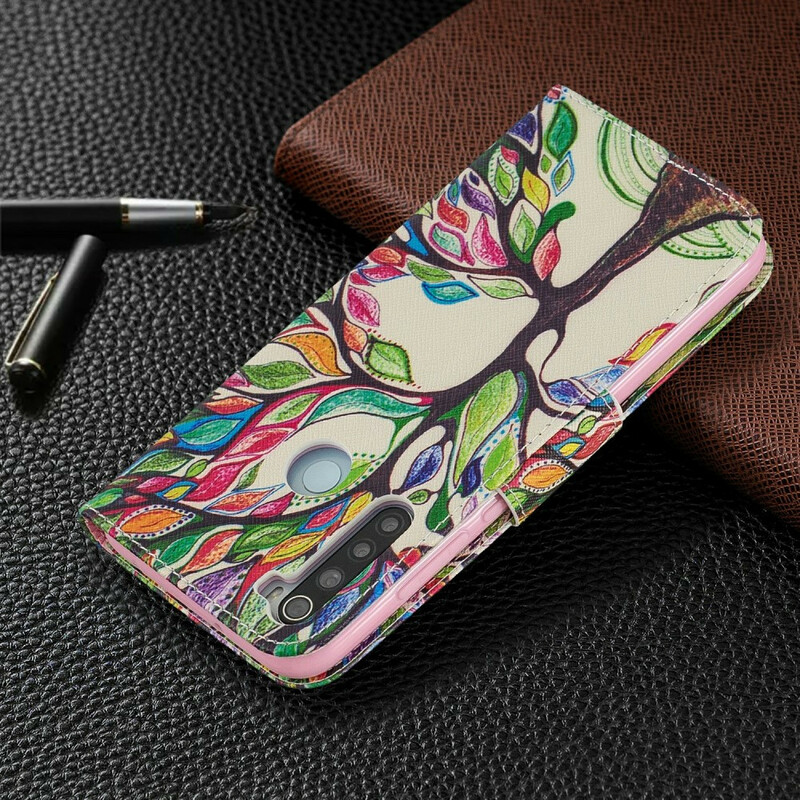 Xiaomi Redmi Note 8 Custodia con albero colorato