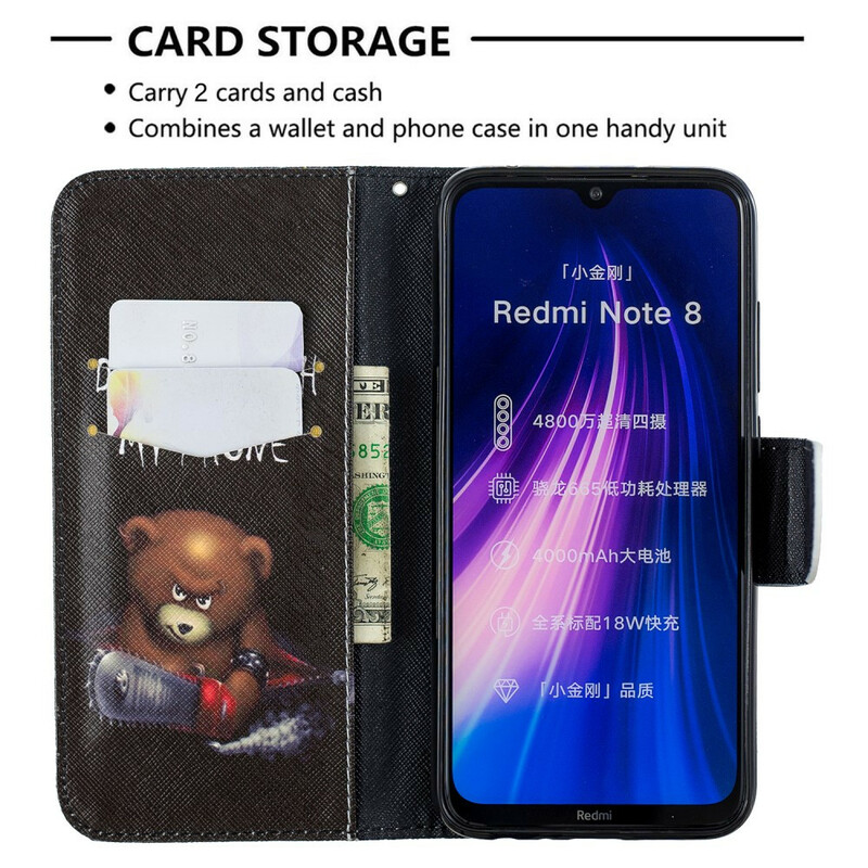 Xiaomi Redmi Note 8 Custodia per orso pericoloso