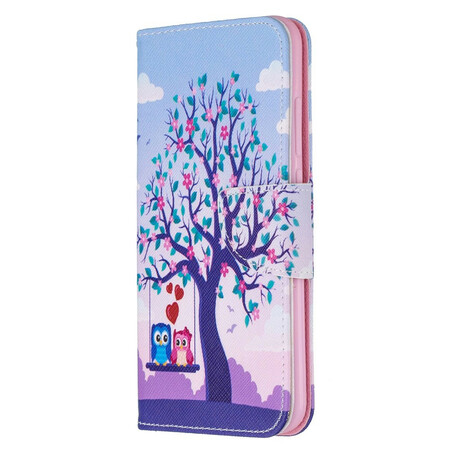 Xiaomi Redmi Note 8 cover Gufi sull'altalena