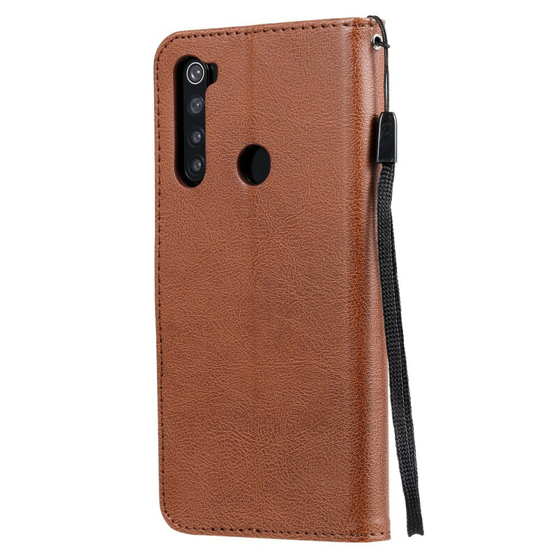 Xiaomi Redmi Note 8 Custodia con cinturino in pelle