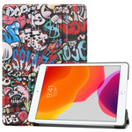 Custodia smart per iPad 10,2" (2019) similpelle Graffiti Fun