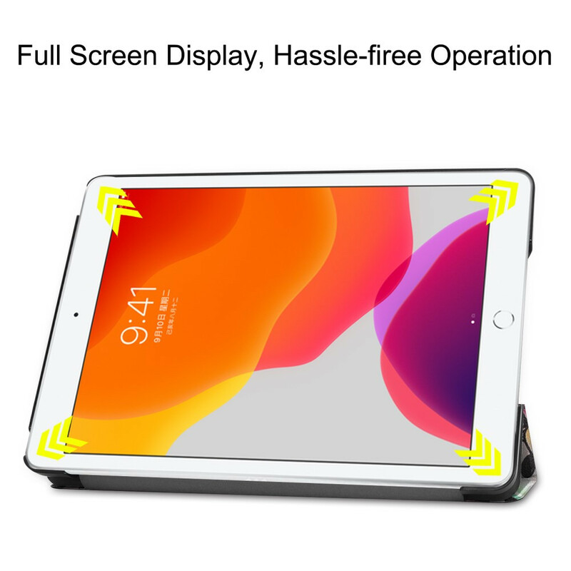 Custodia smart per iPad 10,2" (2019) similpelle Graffiti Fun