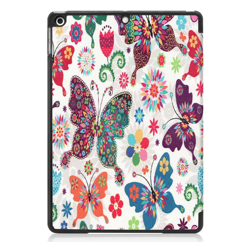 Custodia smart per iPad 10,2" (2019) in similpelle floreale Vintage