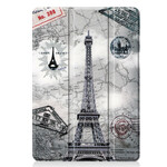 Custodia smart per iPad 10,2" (2019) in similpelle Vintage Torre Eiffel