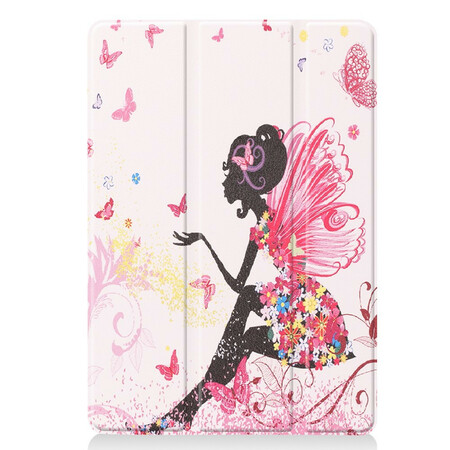 Custodia smart per iPad 10,2" (2019) similpelle Floral Fairy