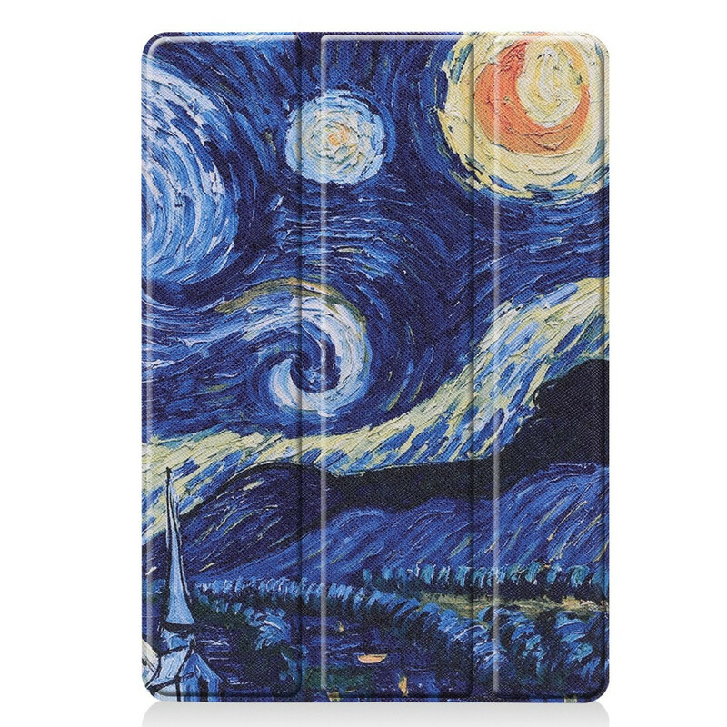 Custodia smart per iPad 10,2" (2019) similpelle Van Gogh