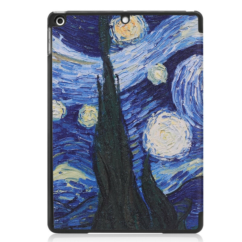 Custodia smart per iPad 10,2" (2019) similpelle Van Gogh