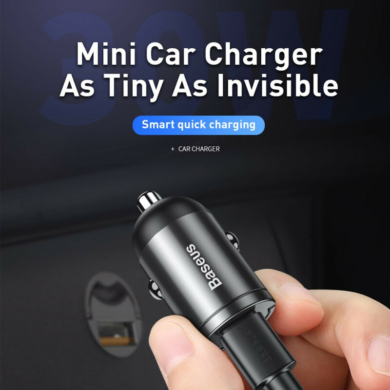 Caricabatterie da auto mini USB BASEUS