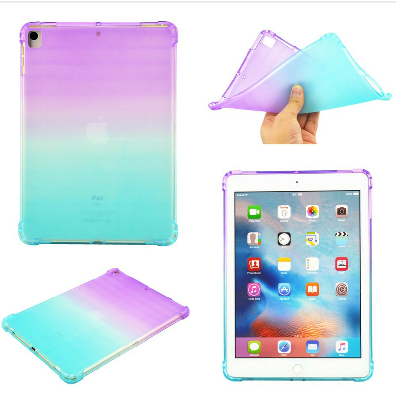 Cover per iPad 10,2" (2019) in silicone a colori sfumati