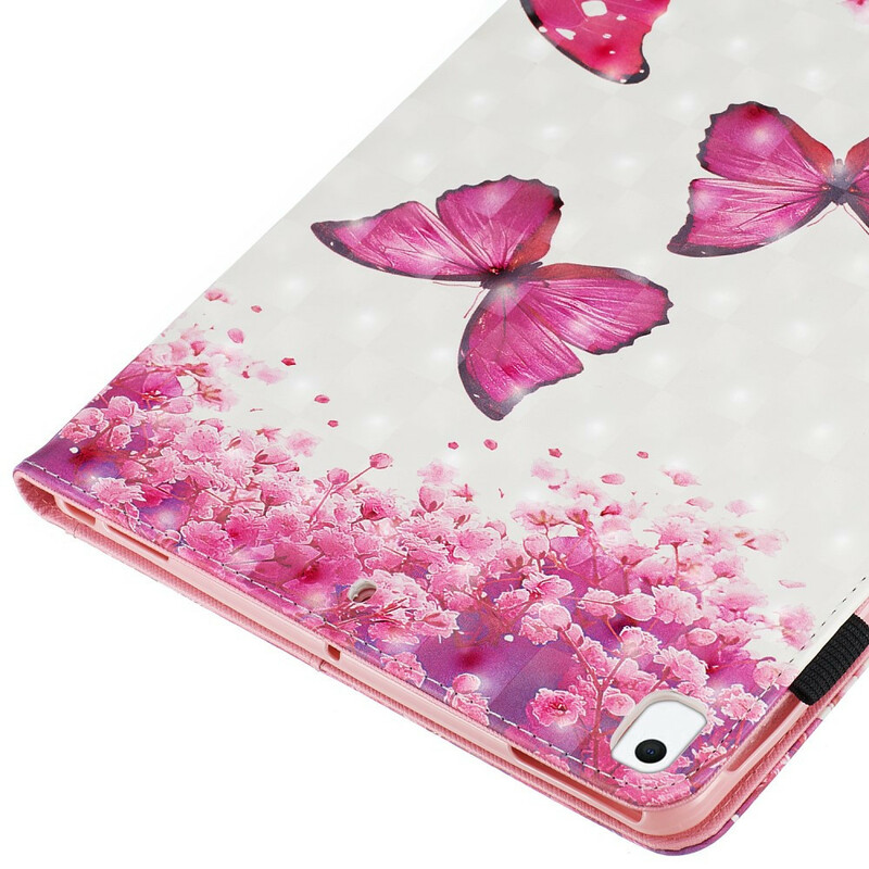 Cover per iPad 10,2" (2019) Farfalle rosse