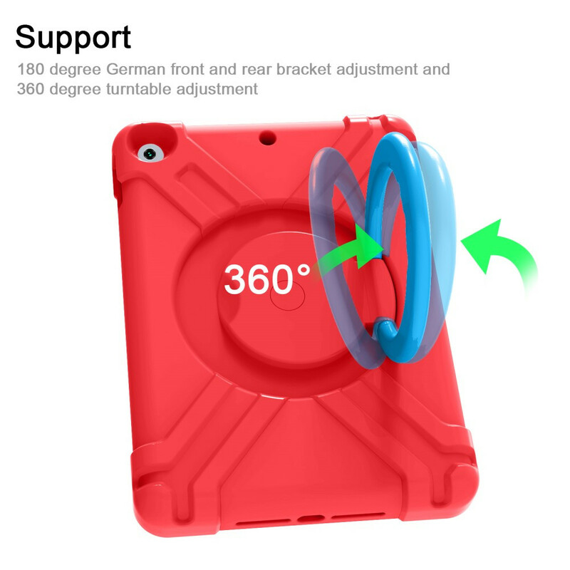 Custodia per iPad 10,2" (2019) ultra resistente con anello di supporto
