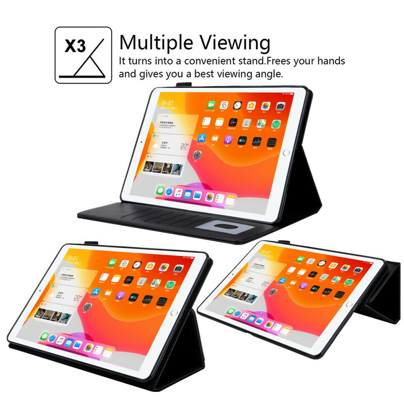 Cover per iPad 10,2" (2019) in similpelle Supporto vivavoce
