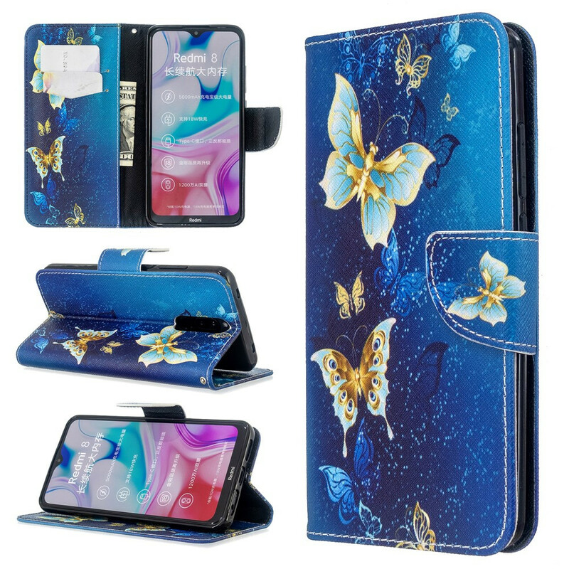 Custodia Xiaomi Redmi 8 Incredible Butterflies