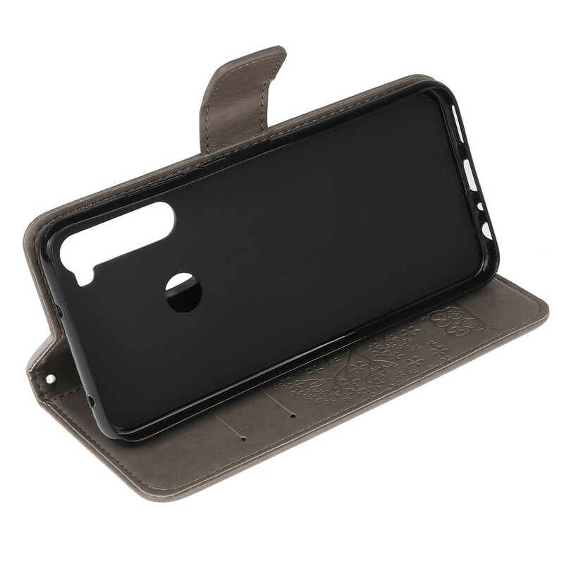 Xiaomi Redmi Note 8T Custodia con cinturino con albero e gufo