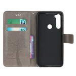 Xiaomi Redmi Note 8T Custodia con cinturino con albero e gufo