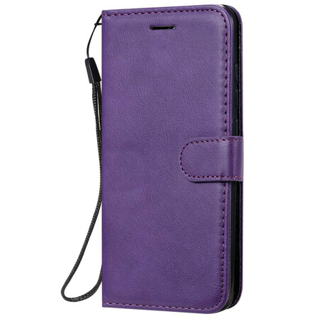 Xiaomi Redmi 8 Pure Color Custodia in pelle con cinturino