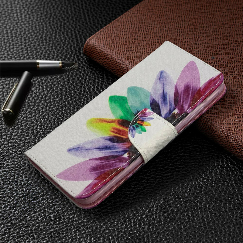 Xiaomi Redmi 8A Custodia a fiori acquerellati