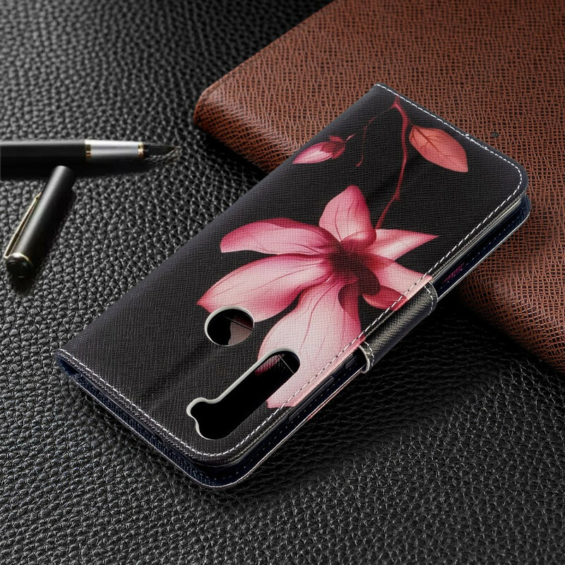 Xiaomi Redmi Note 8T Custodia Fiore Rosa