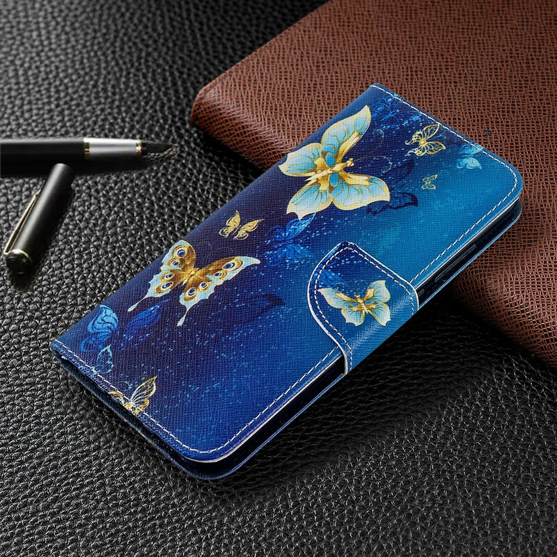 Custodia Xiaomi Redmi Note 8T Gold Butterfly