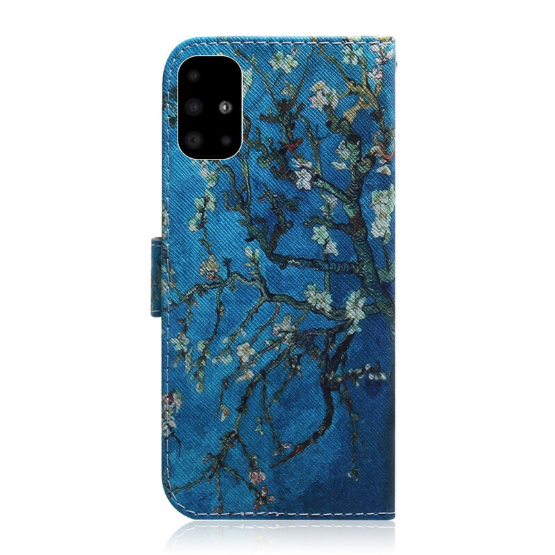 Samsung Galaxy A51 Custodia con rami di albero e fiori