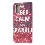 Custodia per Samsung Galaxy A51 Keep Calm and Sparkle