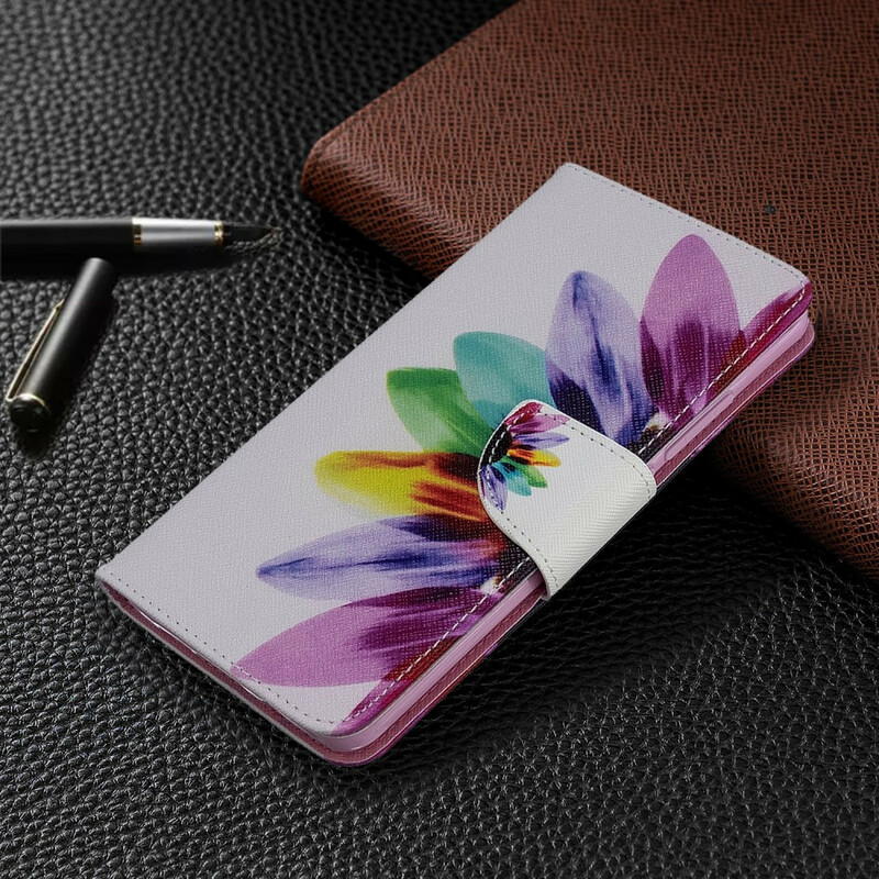 Xiaomi Mi Note 10 Custodia con fiori acquerellati