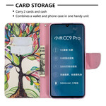 Xiaomi Mi Note 10 Custodia con albero colorato