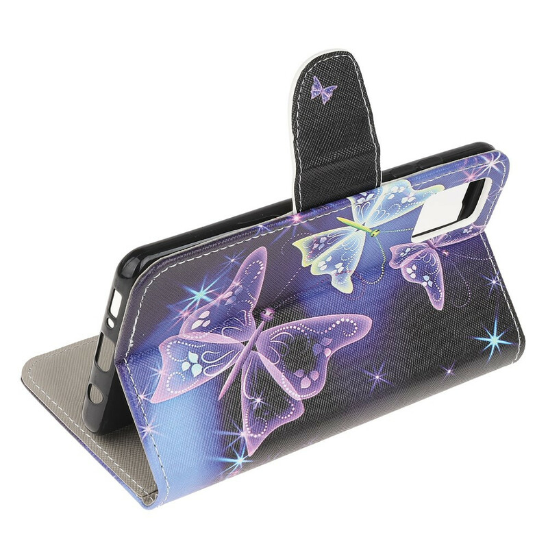 Custodia per Samsung Galaxy A51 Neon Butterfly