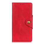 Samsung Galaxy Note 10 Lite finta cover in pelle a bottone