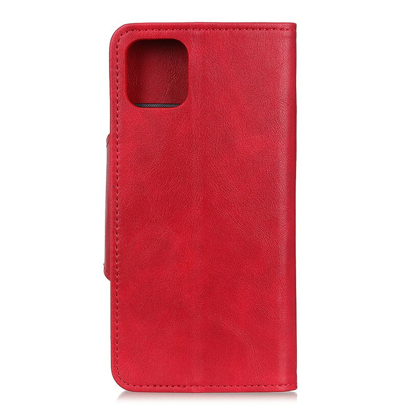 Samsung Galaxy Note 10 Lite finta cover in pelle a bottone