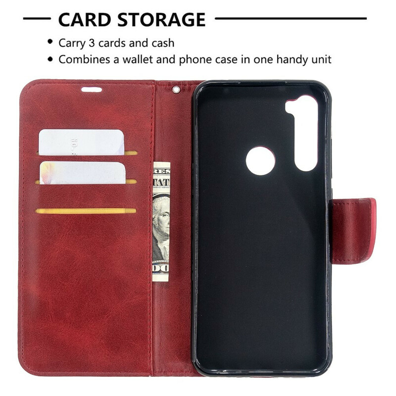 Xiaomi Redmi Note 8T Custodia liscia con patta obliqua