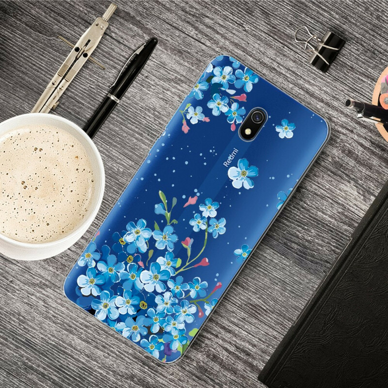 Custodia Xiaomi Redmi 8A Blue Flowers