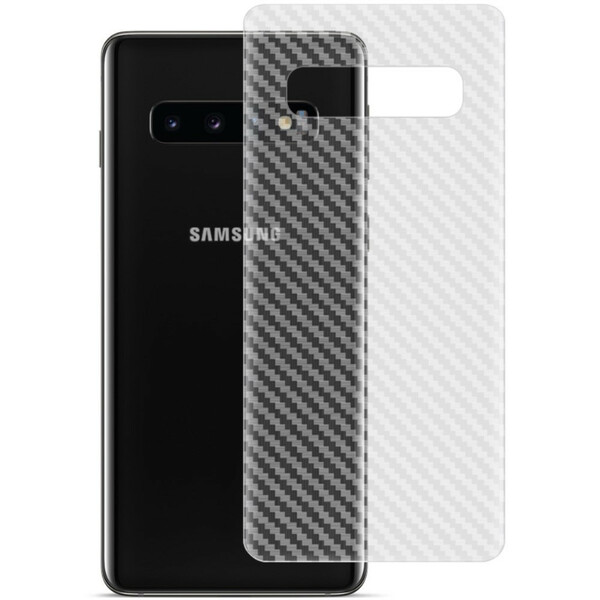 Pellicola protettiva posteriore per Samsung Galaxy S10 in stile carbonio IMAK