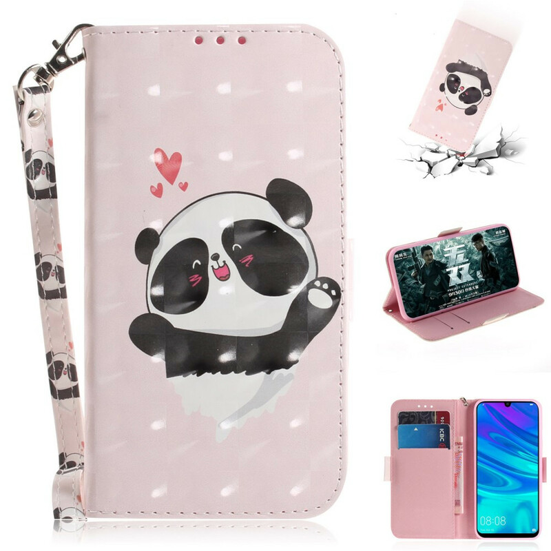 Huawei P Smart 2019 Panda Love Strap Custodia