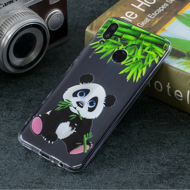 Huawei P Smart 2019 Custodia trasparente Panda Eat