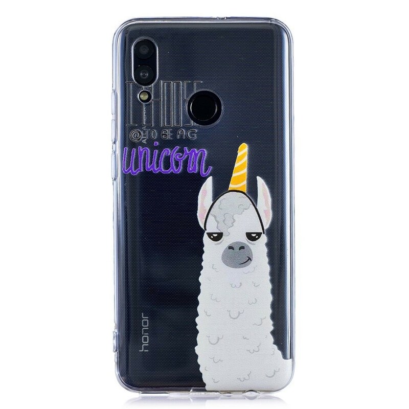 Cover Huawei P Smart 2019 Trasparente Lama Unicorno