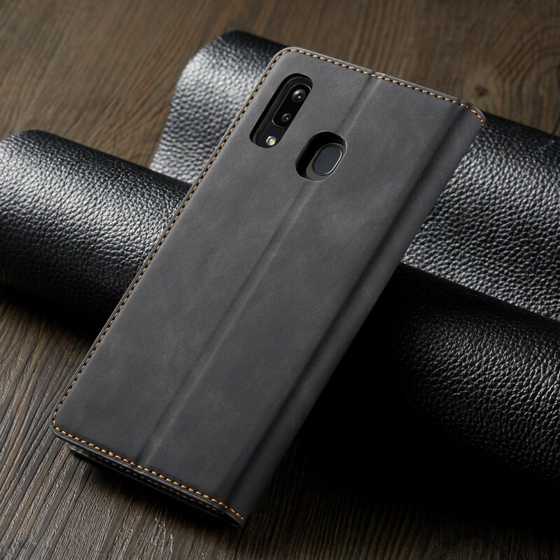Flip Cover Samsung Galaxy A20e Effetto Pelle FORWENW Flip Cover Samsung Galaxy A20e Effetto Pelle FORWENW