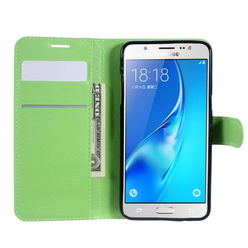 Samsung Galaxy J5 2016 Custodia in similpelle Lychee