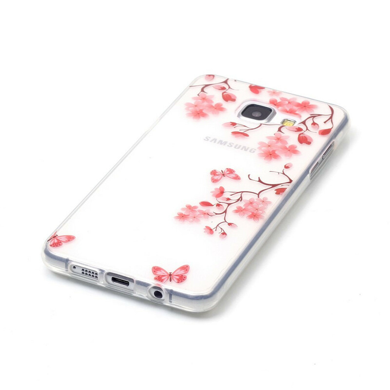 Samsung Galaxy A5 2016 Custodia Plum Tree Flowers