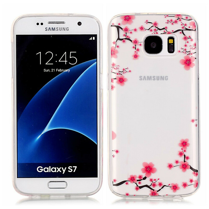 Samsung Galaxy S7 Custodia Rami di fiori
