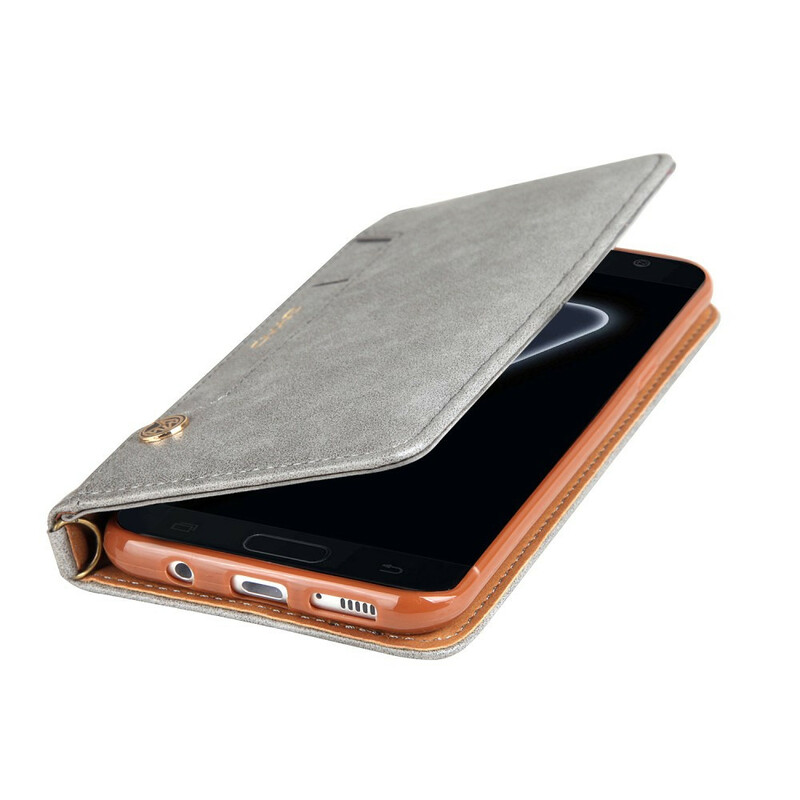 Flip Cover Samsung Galaxy S8 effetto pelle multi-card CMAI2