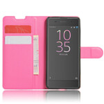 Sony Xperia XA Custodia in similpelle Litchi Baby Colors