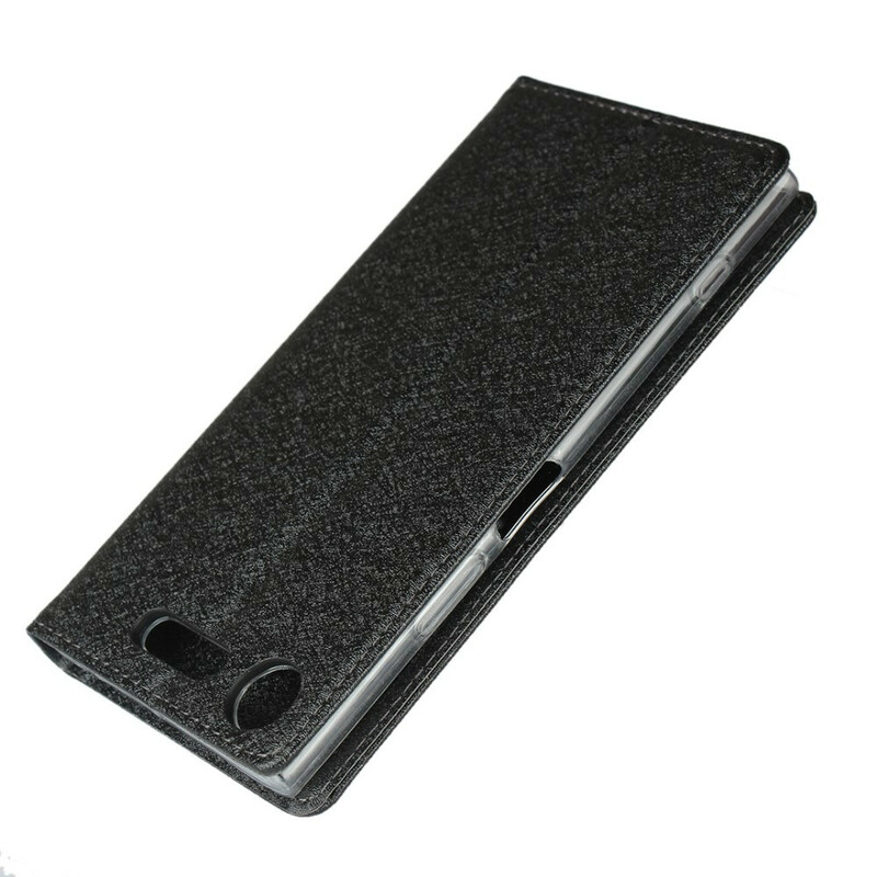 Flip Cover Sony Xperia XZ1 Style in pelle morbida con cinturino