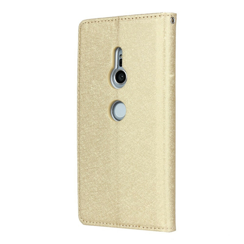Flip Cover Sony Xperia XZ2 Style in pelle morbida con cinturino Flip Cover Sony Xperia XZ2 Style in pelle morbida con cinturino