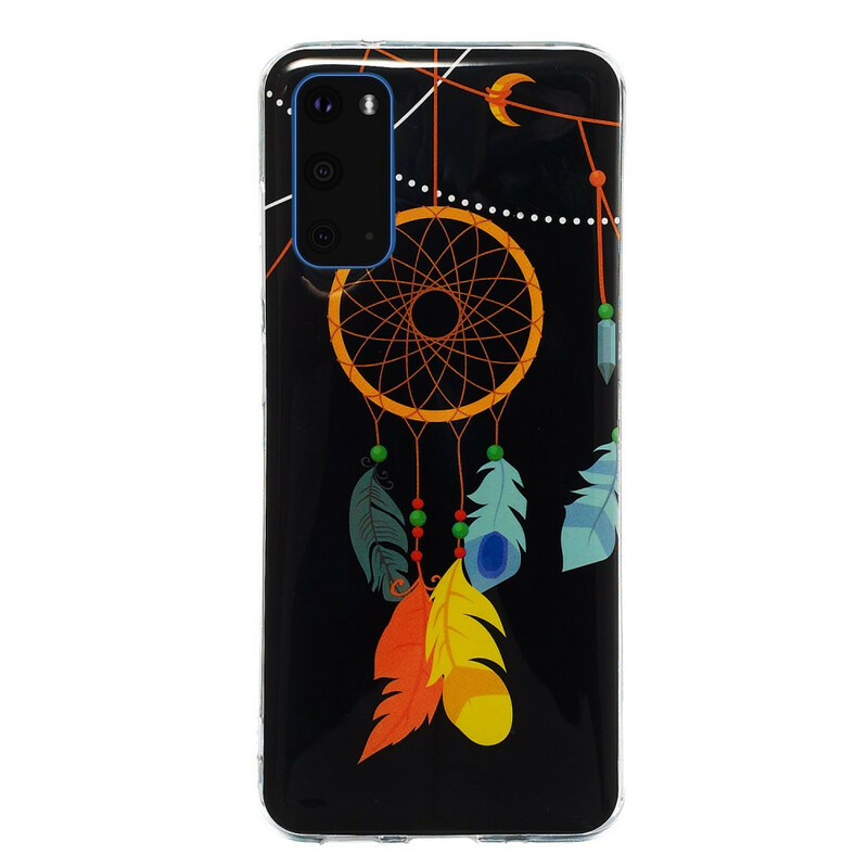 Samsung Galaxy S20: cover unica con acchiappasogni fluorescente