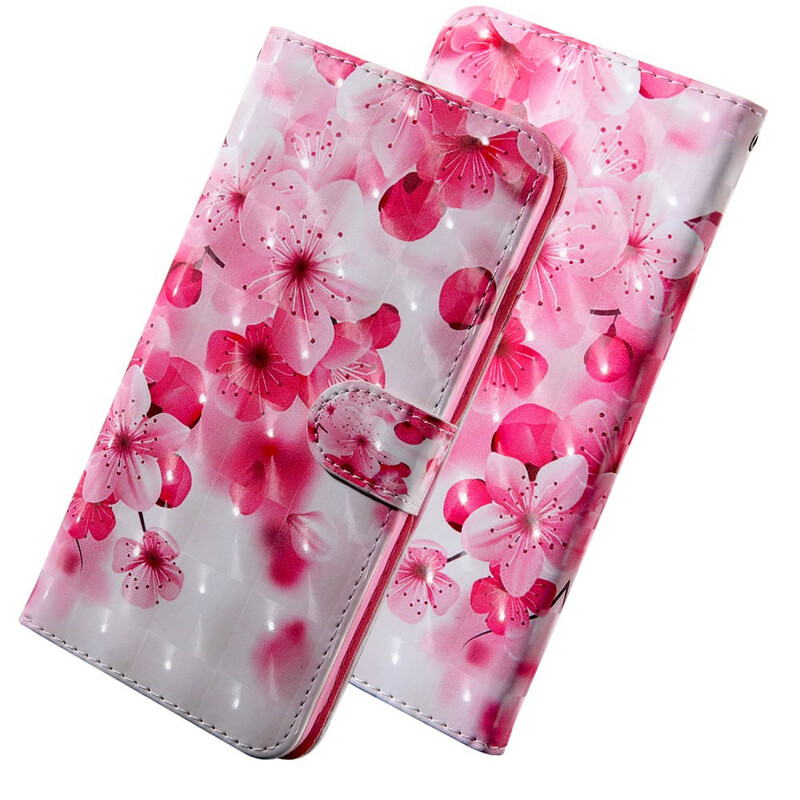 Samsung Galaxy A71 Custodia a fiori rosa