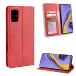 Flip Cover Samsung Galaxy A71 effetto pelle Vintage Stylish